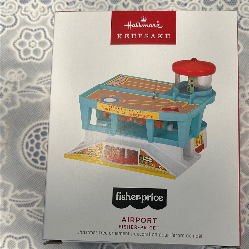 Hallmark Fisher-Price Airport Christmas ornament